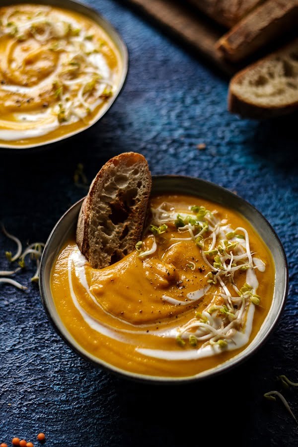 lentil sweet potato soup